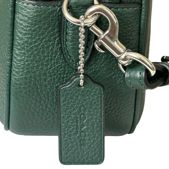 Coach Green Crossbody Bag with Multicolor Strap - Picture 11 of 15